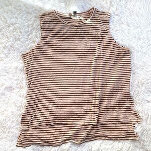 Billabong striped sleeveless tee
